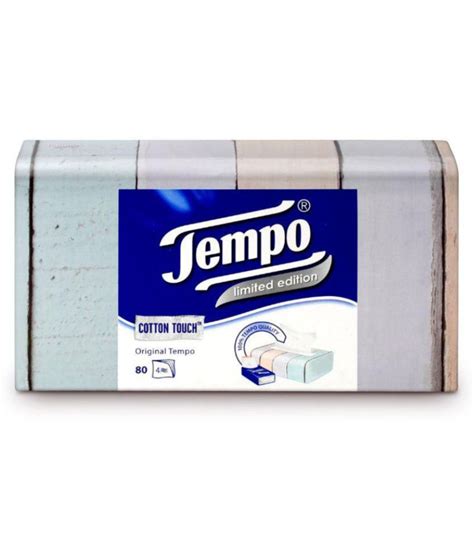 Tempo Facial Tissue Paper 4 Ply 80 Pulls Per Box - Set of 10 Box: Buy ...