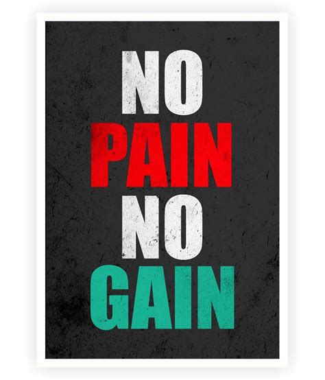 Lab No. 4 No Pain No Gain Motivating And Inspiring Gym And Fitness ...