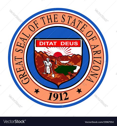 State seal arizona Royalty Free Vector Image - VectorStock