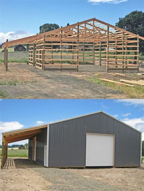Image result for 30 x 40 pole barn #shedplans | Building a pole barn, Barn construction, Pole ...