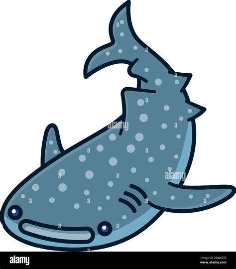 Whale shark cartoon ioslated vector illustration for Whale Shark Day on ...