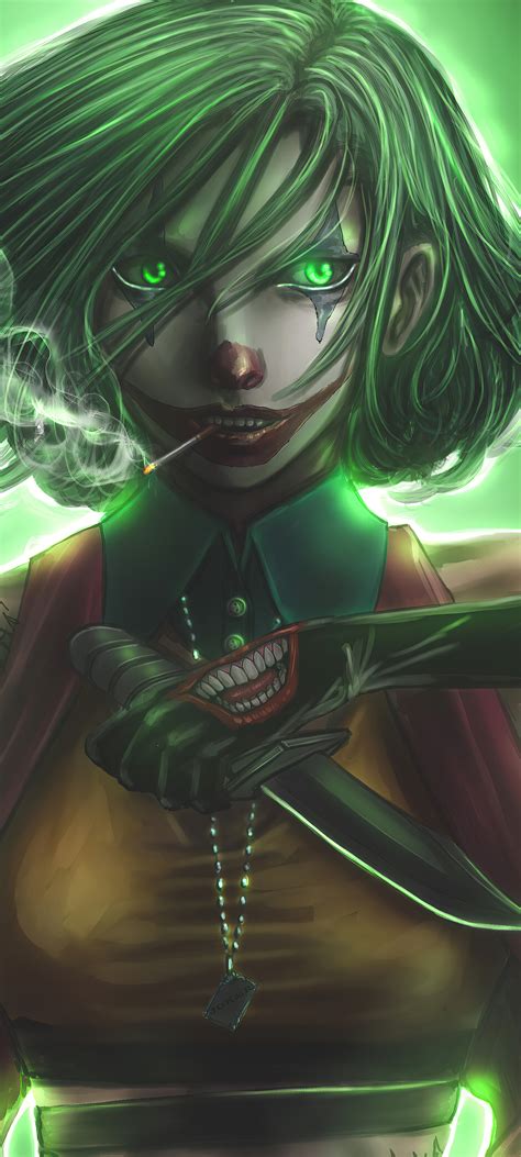 1080x2400 Joker Girl Art 4k Google Pixel 7 ,HD 4k Wallpapers,Images,Backgrounds,Photos and Pictures