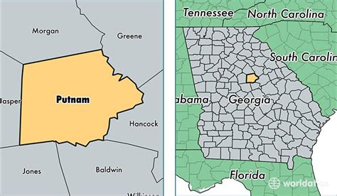 Putnam County, Georgia / Map of Putnam County, GA / Where is Putnam County?