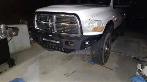 Dodge Ram 2500 Front Bumper w/Light Bar for Ram 2500 2010-2018 ...