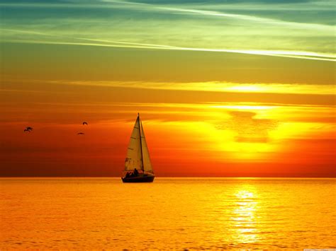 Sailing Sunset Wallpapers - 4k, HD Sailing Sunset Backgrounds on ...