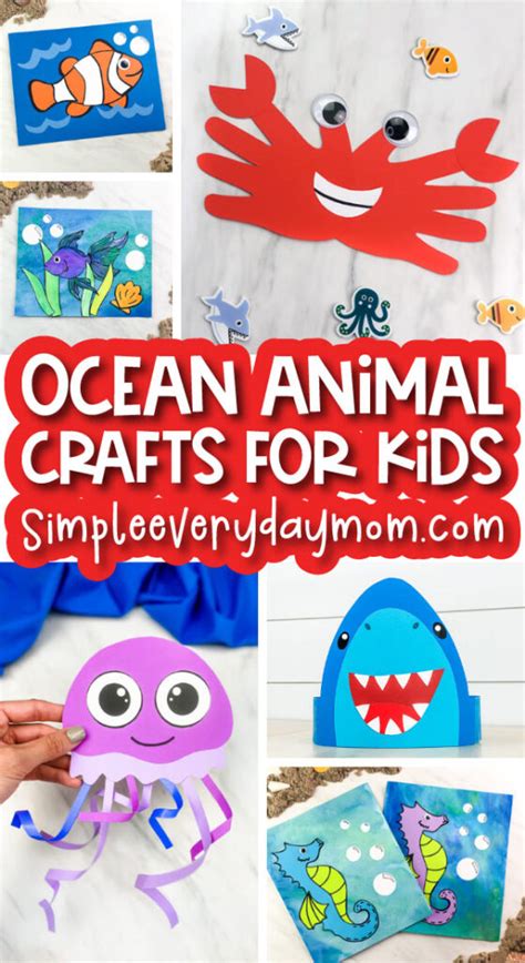 38 Fun Ocean Crafts For Kids [Free Templates]