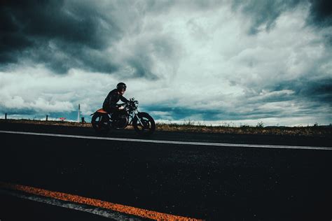 Man on Motorbike Royalty-Free Stock Photo