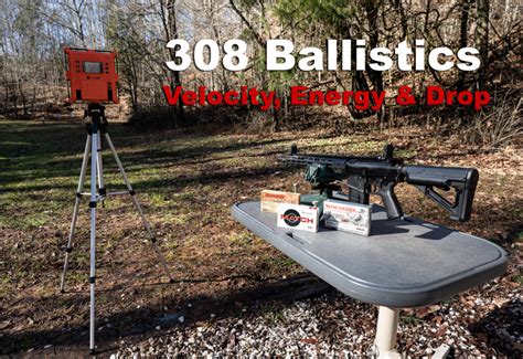 308 Ballistics - Chart with Velocity, Energy and Bullet Drop