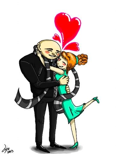 Gru and Lucy (my style) by FancyTonic on DeviantArt