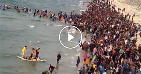 Hundreds Gather on Beach in Central Gaza as Aid Arrives by Air - The ...