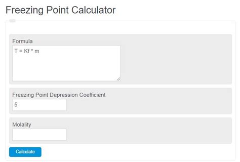 Freezing Point Calculator | Formula | - Calculator Academy