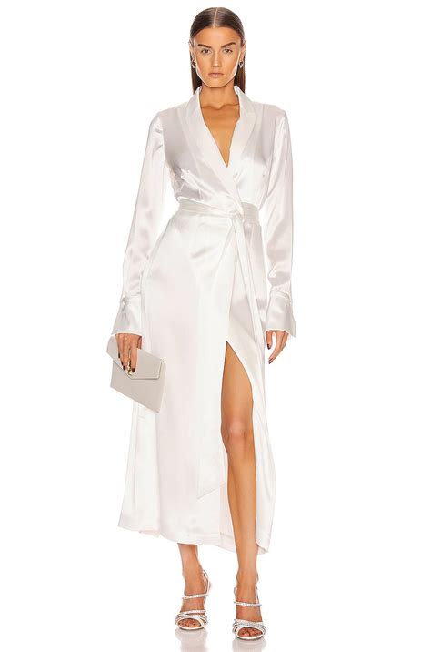 Satin white dress with sleeves - Buy and Slay