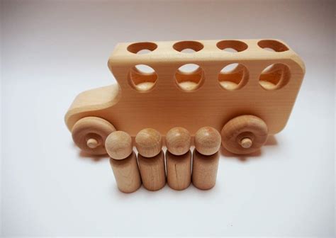 natural Baby and Kids Toys : Wooden School bus Toy