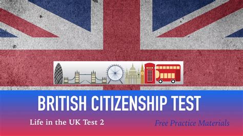 LIFE IN THE UK TEST 2017 - BRITISH Citizenship TEST (2 of 40) - YouTube