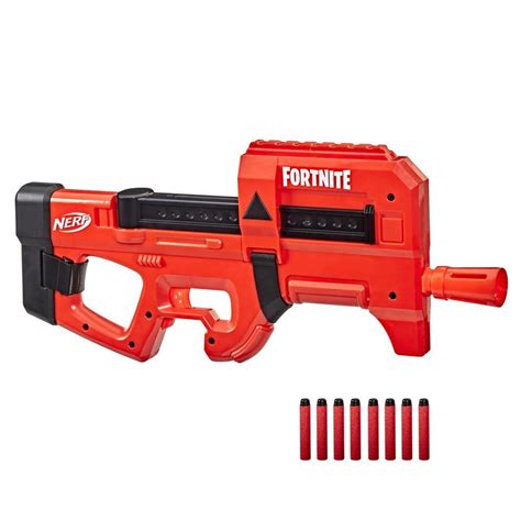 Nerf Fortnite Compact SMG Motorized Dart Blaster, Ultra Red Wrap, 8 ...