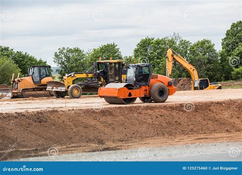 Road Construction Equipment Stock Photo - Image of development, improvement: 125275460