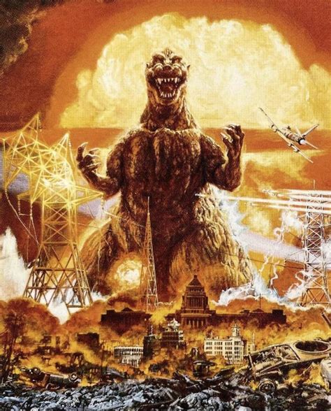 Godzilla art by the amazing Japanese painter Noriyoshi Ohrai : r/scifi