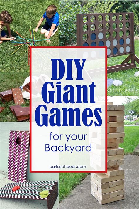 DIY Giant Backyard Games to Make | Carla Schauer Designs