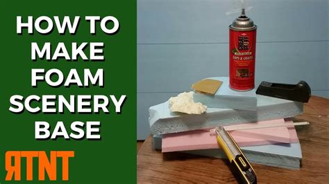 How to Make Foam Scenery Base for Your Model Railroad Layout - YouTube