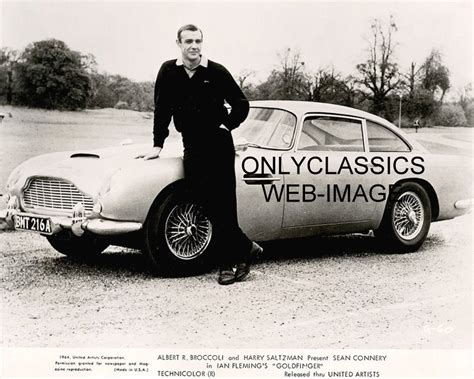 1964 SEAN CONNERY JAMES BOND BY ASTON MARTIN SPORTS CAR PHOTO ...