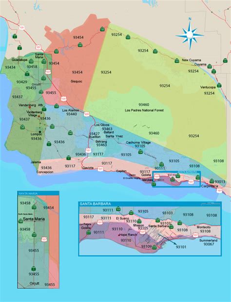 Map Of Santa Barbara County - Maping Resources