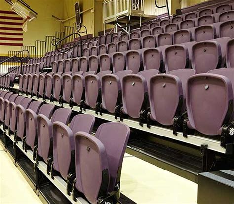 Taylor University Odle Arena with Irwin Seating model 4500 telescopic bleachers | Irwin Seating ...