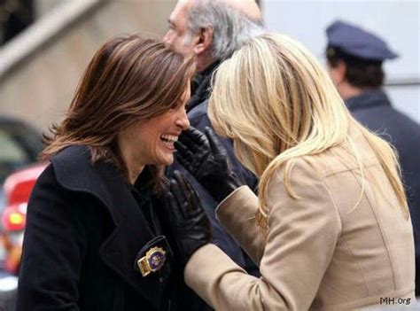 Mariska Hargitay with Stephanie March laughing Olivia Benson, Kadee ...