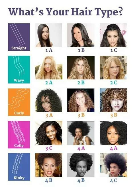 Pin by Betty M. on HAIRSTYLES‍ | Curly hair types, Hair type chart ...