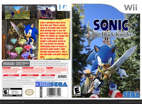 Sonic and the Black Knight Wii Box Art Cover by vjmaster90