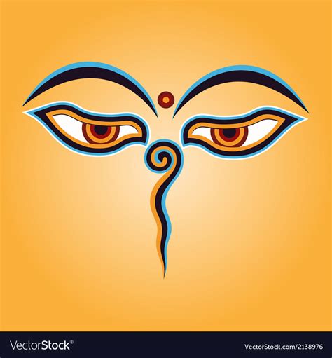 Buddha eyes Royalty Free Vector Image - VectorStock