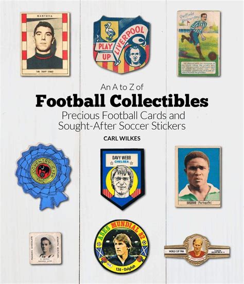 an image of football collectibles on a white wall with stickers and badges