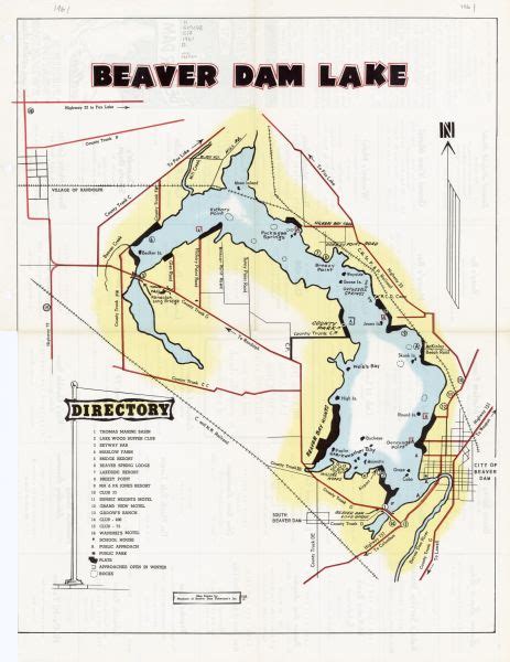 Beaver Dam Lake | Map or Atlas | Wisconsin Historical Society