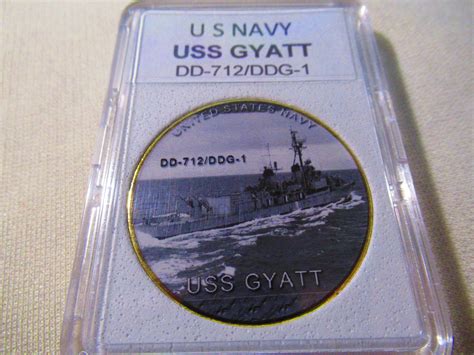 U S Navy USS Gyatt DD-712/DDG-1 Challenge Coin | Etsy