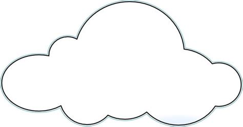 Printable+Stencil+Clouds+Clip+Art | Cloud stencil, Cloud template ...