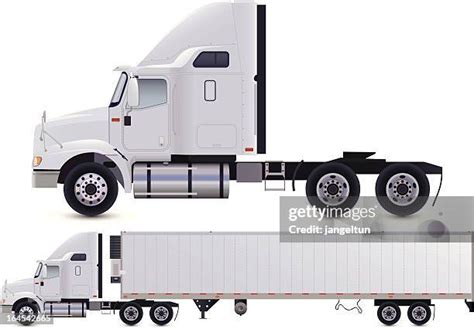 Semi Truck Side View Photos and Premium High Res Pictures - Getty Images