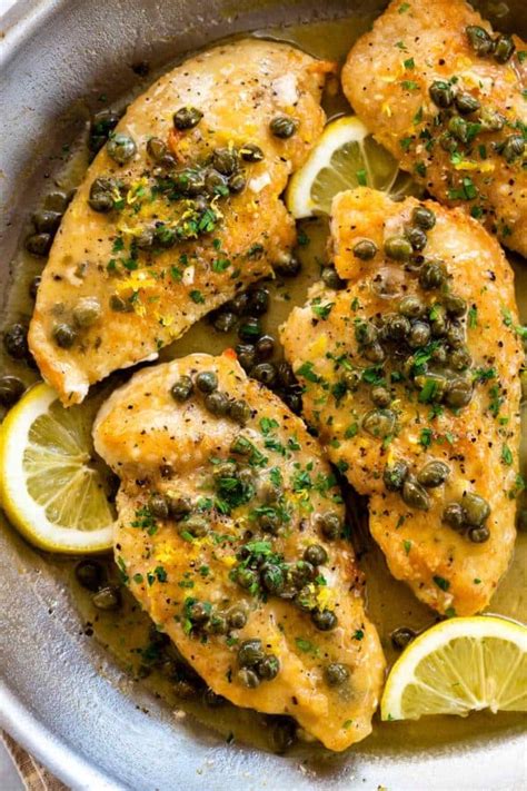 Chicken Piccata with Lemon Caper Sauce - Jessica Gavin