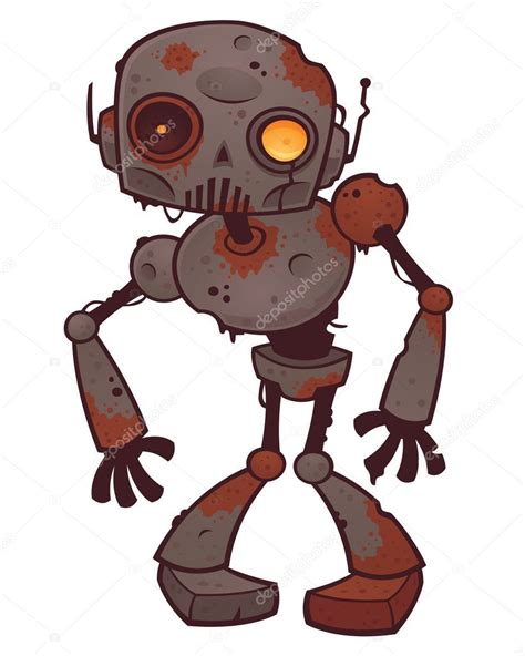 Rusty Zombie Robot — Stock Vector © fizzgig #9746389