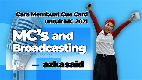 Cara Membuat Cue Card untuk MC 2021 - YouTube