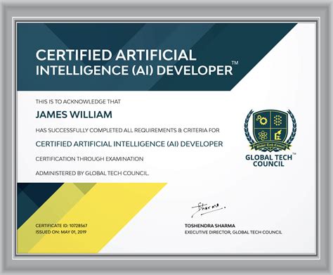 Best AI Certificate Program: Artificial Intelligence Developer Certification Online - Global ...