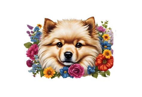Dog Flowers Clipart Png Free Stock Photo - Public Domain Pictures