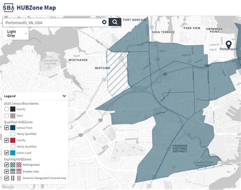 HUBZone Map | Portsmouth Economic Development