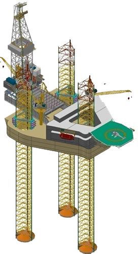 Jack Up Rig Footing - Mat Footings vs Independent Spud Can Footings | Drilling Formulas and ...