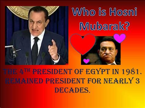 PPT - Who is Hosni Mubarak? PowerPoint Presentation, free download - ID ...