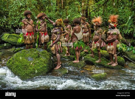 Papua New Guinea, Hela province, Ambua region, Huli tribe, initiation ...