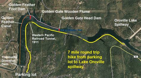 Hiking along Oroville's Thermalito lake trail