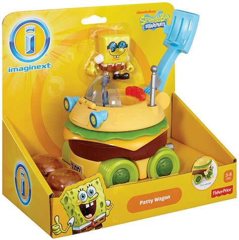 Fisher Price Spongebob Squarepants Imaginext Patty Wagon 2 Vehicle Set - ToyWiz