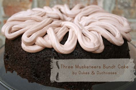 Three Musketeers Bundt Cake - Dukes and Duchesses