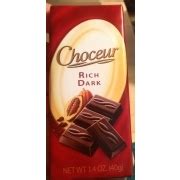 Choceur Rich Dark Chocolate: Calories, Nutrition Analysis & More | Fooducate