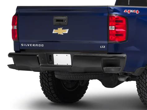 Silverado 1500 Rear Bumper Covers; Gloss Black (14-18 Silverado 1500)