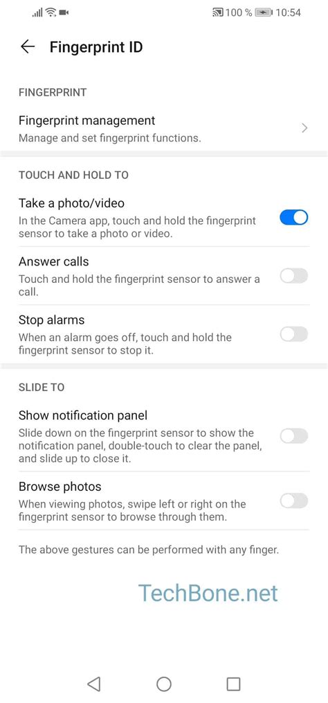 How to set fingerprint unlock - Huawei Manual | TechBone